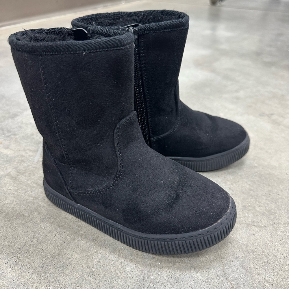Cat & Jack Black Kids Boots
